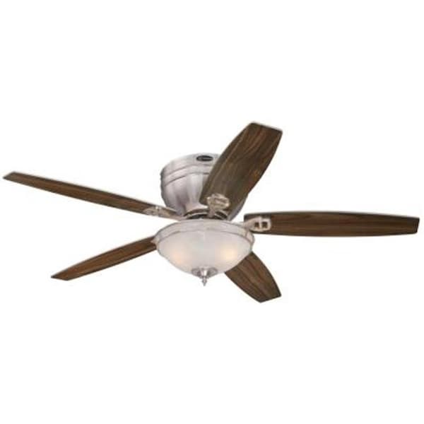 Brilliantbulb 52 in. Indoor Ceiling Fan with LED Light Kit Brushed Nickel BR1638819 - main